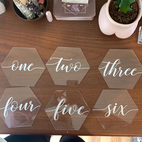 Other - Table numbers 1-6